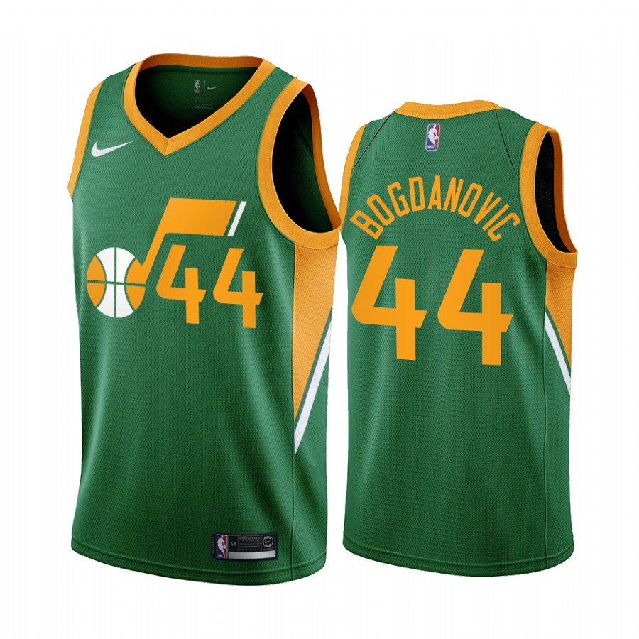 Utah Jazz #44 Bojan Bogdanovic Green NBA Swingman 2020-21 Earned Edition Jersey Utah Jazz #44 Bojan Bogdanovic Green NBA Swingman 2020-21 Earned Edition Jersey