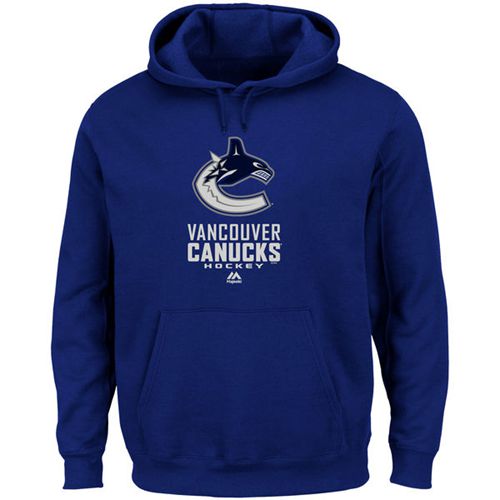 Vancouver Canucks Majestic Critical Victory VIII Fleece Hoodie Blue Vancouver Canucks Majestic Critical Victory VIII Fleece Hoodie Blue