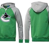 Vancouver Canucks Pullover Hoodie Green & Grey Vancouver Canucks Pullover Hoodie Green & Grey