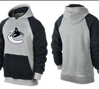 Vancouver Canucks Pullover Hoodie Grey & Black Vancouver Canucks Pullover Hoodie Grey & Black