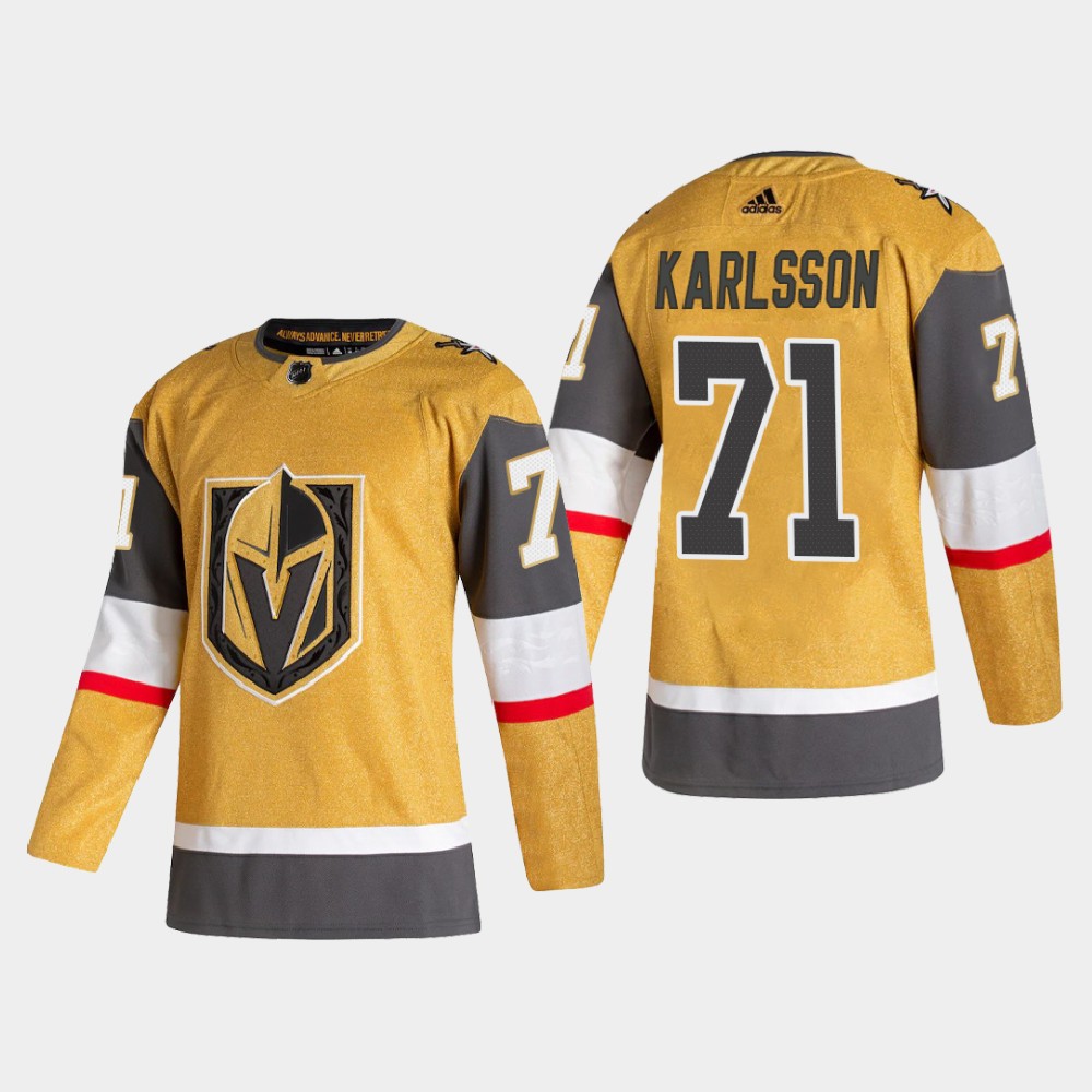 Vegas Golden Knights #71 William Karlsson Men's Adidas 2020-21 Authentic Player Alternate Stitched NHL Jersey Gold Vegas Golden Knights #71 William Karlsson Men's Adidas 2020-21 Authentic Player Alternate Stitched NHL Jersey Gold