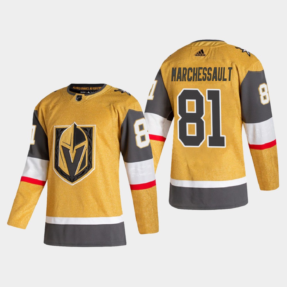Vegas Golden Knights #81 Jonathan Marchessault Men's Adidas 2020-21 Authentic Player Alternate Stitched NHL Jersey Gold Vegas Golden Knights #81 Jonathan Marchessault Men's Adidas 2020-21 Authentic Player Alternate Stitched NHL Jersey Gold
