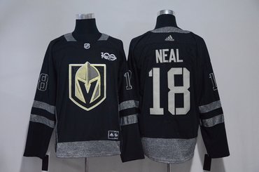Vegas Golden Knights 18 James Neal Black 100th Anniversary Adidas Jersey