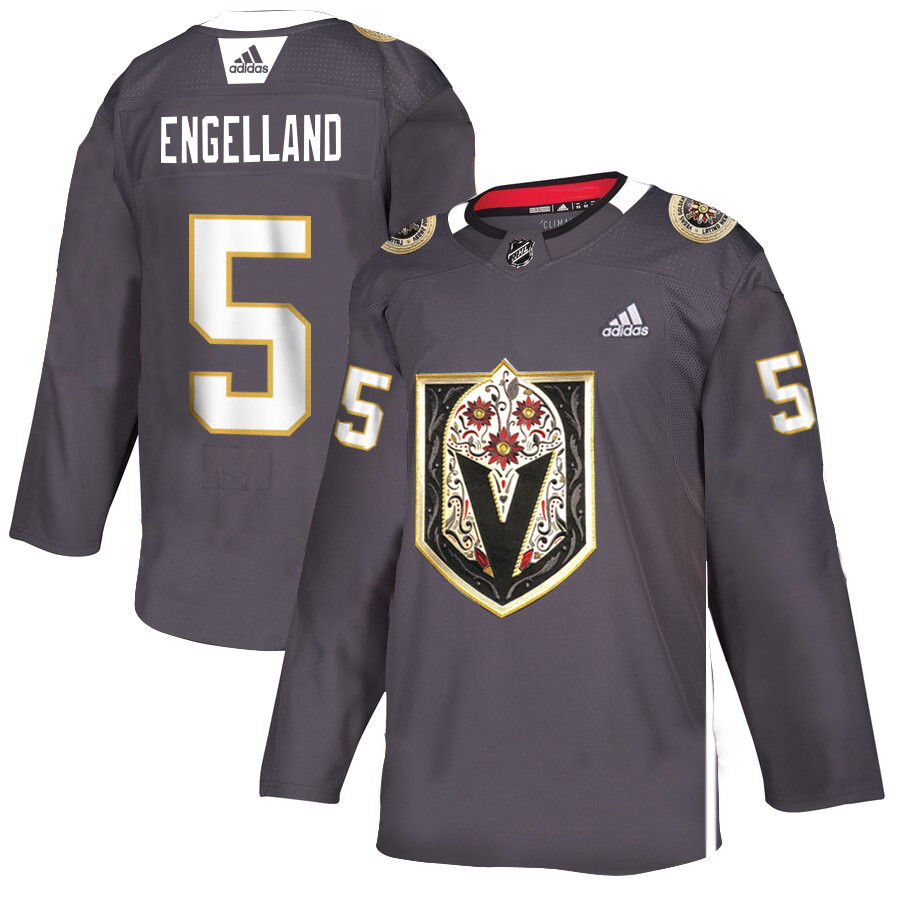 Vegas Golden Knights 5 Deryk Engelland Gray Dia De Los Muertos Adidas Jersey Vegas Golden Knights 5 Deryk Engelland Gray Dia De Los Muertos Adidas Jersey