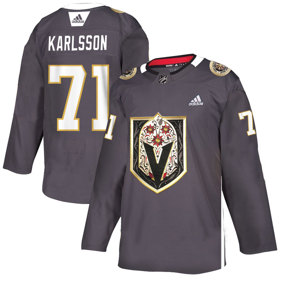 Vegas Golden Knights 71 William Karlsson Gray Dia De Los Muertos Adidas Jersey Vegas Golden Knights 71 William Karlsson Gray Dia De Los Muertos Adidas Jersey