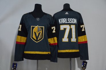 Vegas Golden Knights 71 William Karlsson Gray Women Adidas Jersey Vegas Golden Knights 71 William Karlsson Gray Women Adidas Jersey