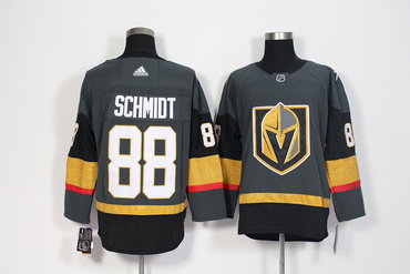 Vegas Golden Knights 88 Nate Schmidt Gray Adidas Jersey