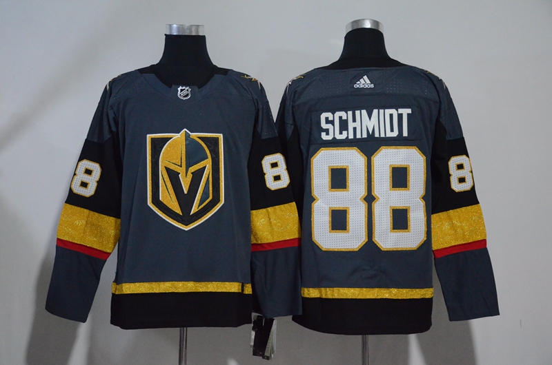 Vegas Golden Knights 88 Nate Schmidt Gray With Special Glittery Logo Adidas Jersey Vegas Golden Knights 88 Nate Schmidt Gray With Special Glittery Logo Adidas Jersey