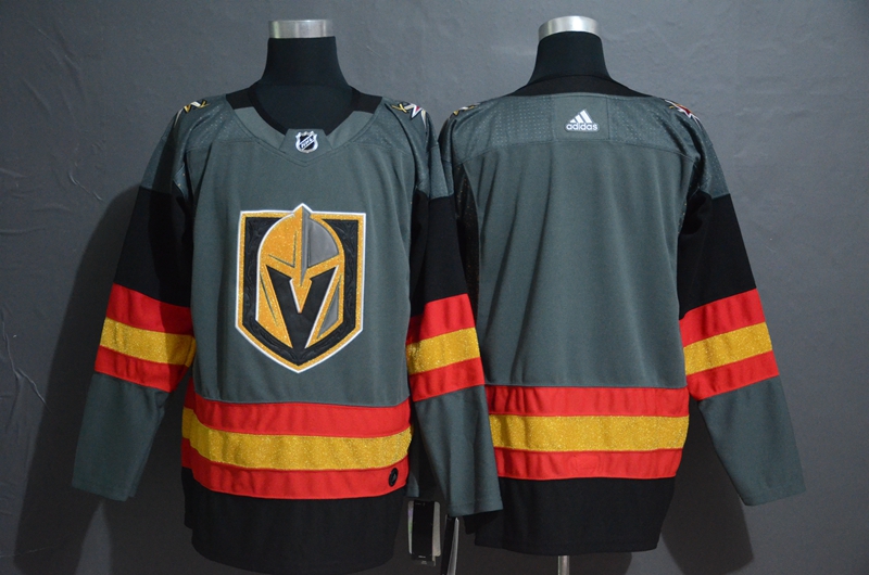 Vegas Golden Knights Blank Gray Adidas Jersey