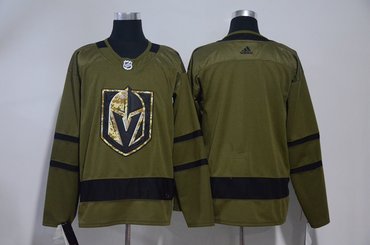 Vegas Golden Knights Blank Olive Green Adidas Jersey