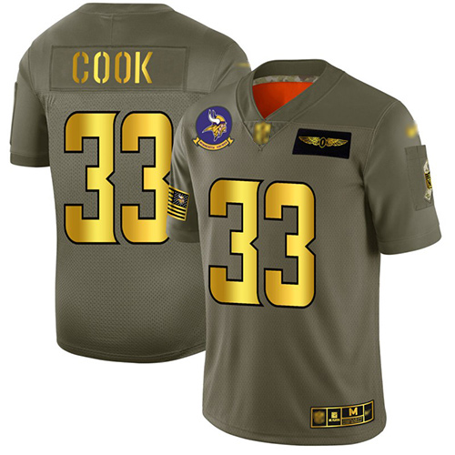 Vikings #33 Dalvin Cook Camo Gold Men's Stitched Football Limited 2019 Salute To Service Jersey Vikings #33 Dalvin Cook Camo Gold Men's Stitched Football Limited 2019 Salute To Service Jersey