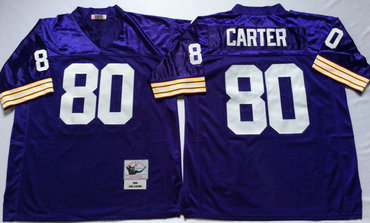 Vikings 80 Cris Carter Purple Throwback Jersey Vikings 80 Cris Carter Purple Throwback Jersey