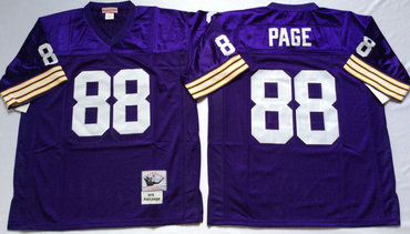 Vikings 88 Alan Page Purple Throwback Jersey Vikings 88 Alan Page Purple Throwback Jersey