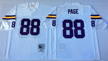 Vikings 88 Alan Page White Throwback Jersey Vikings 88 Alan Page White Throwback Jersey