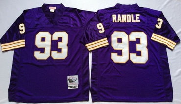 Vikings 93 John Randle Purple Throwback Jersey Vikings 93 John Randle Purple Throwback Jersey