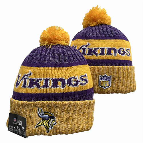 Vikings Team Logo Pom Knit Hat YD-1