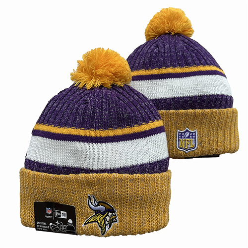 Vikings Team Logo Pom Knit Hat YD-2