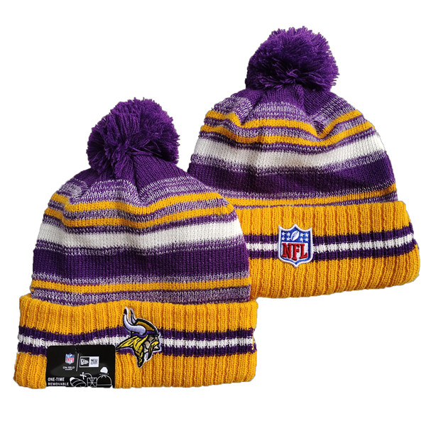Vikings Team Logo Pom Knit Hat YD