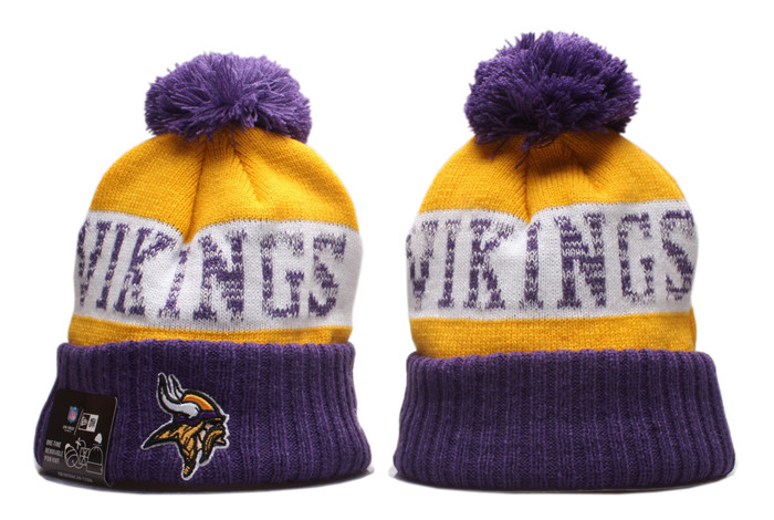 Vikings Team Logo Pom Knit Hat YP