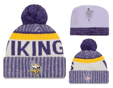 Vikings Team Logo Purple Knit Hat YD