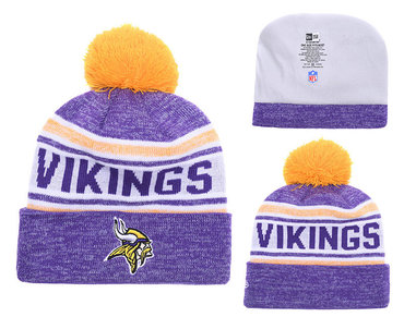 Vikings Team Logo Purple Knit Hat YD