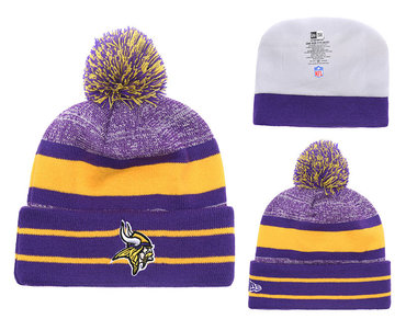 Vikings Team Logo Purple Knit Hat YD2