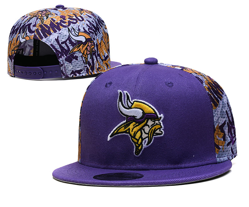 Vikings Team Logo Snapback Hat --TX