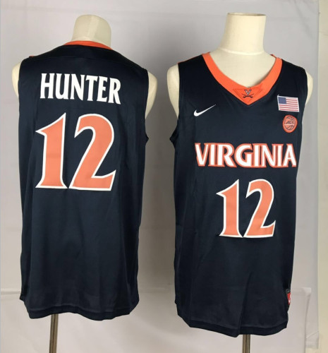 Virginia Cavaliers 12 DeAndre Hunter Navy College Basketball Jersey Virginia Cavaliers 12 DeAndre Hunter Navy College Basketball Jersey