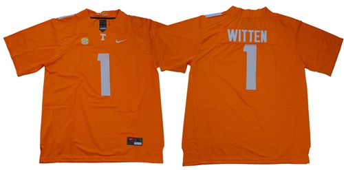 Vols #1 Jason Witten Orange Limited Stitched NCAA Jersey Vols #1 Jason Witten Orange Limited Stitched NCAA Jersey