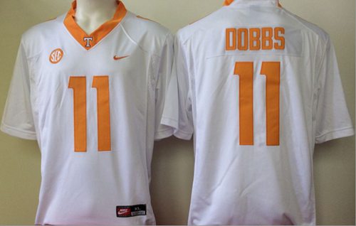 Vols #11 Joshua Dobbs White Stitched NCAA Jersey Vols #11 Joshua Dobbs White Stitched NCAA Jersey