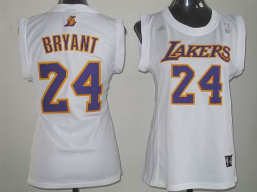 WOMEN Los Angeles Lakers 24 Kobe Bryant white Jersey WOMEN Los Angeles Lakers 24 Kobe Bryant white Jersey