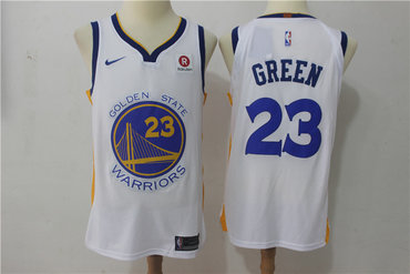 Warriors 23 Draymond Green White Nike Authentic Jersey