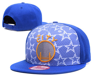 Warriors Team Logo Blue Adjustable Hat GS