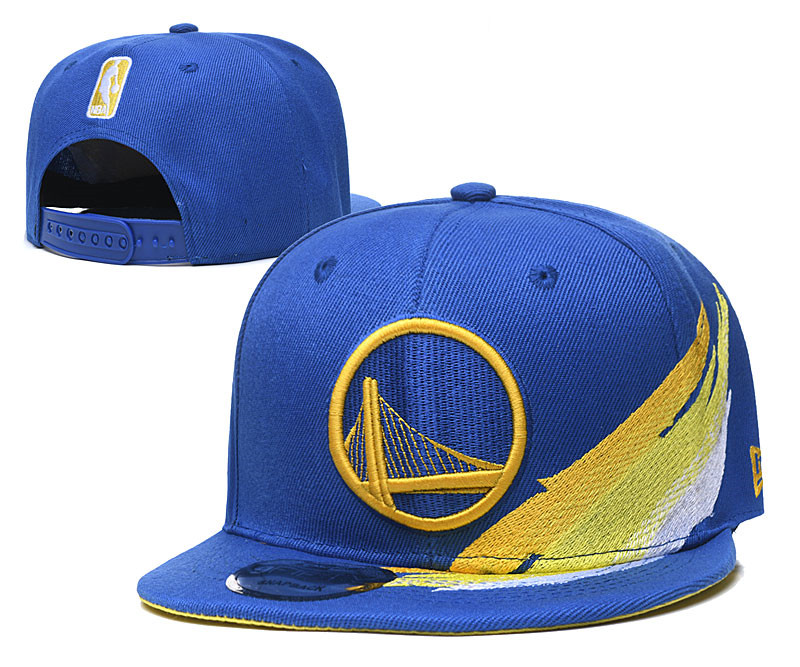 Warriors Team Logo Blue Adjustable Hat YD 1
