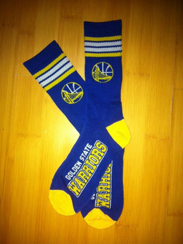 Warriors Team Logo Blue NBA Socks Warriors Team Logo Blue NBA Socks