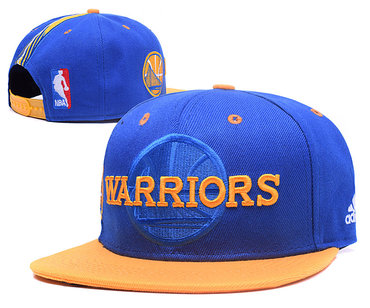 Warriors Team Logo Blue Snapback Adjustable Hat GS