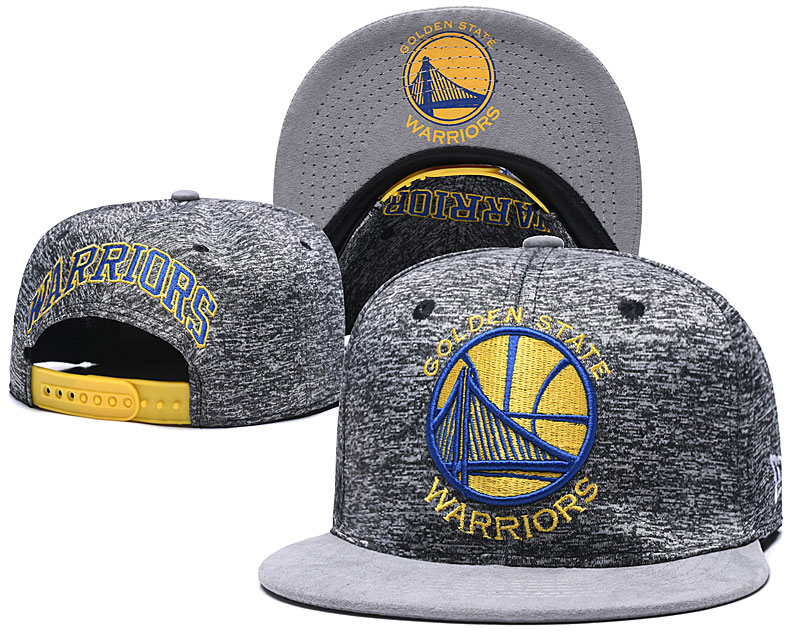 Warriors Team Logo Gray Adjustable Hat TX