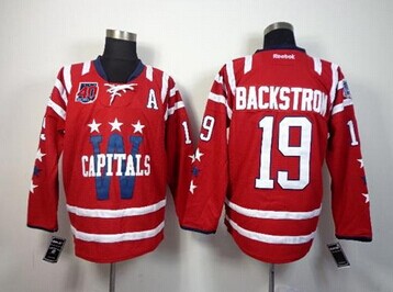 Washington Capitals #19 Nicklas Backstrom 2015 Winter Classic Red(40th Anniversary) Stitched NHL Jersey