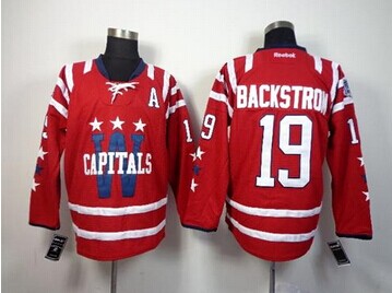 Washington Capitals #19 Nicklas Backstrom 2015 Winter Classic Red Stitched NHL Jersey
