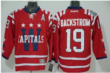 Washington Capitals #19 Nicklas Backstrom 2015 Winter Classic Red Stitched NHL Jersey