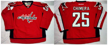 Washington Capitals #25 Jason Chimera Red Home Stitched NHL Jersey