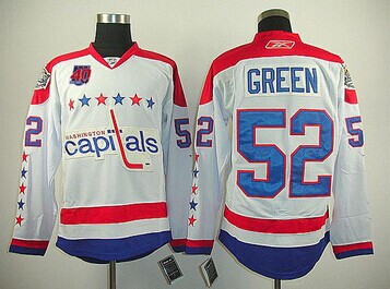 Washington Capitals #52 Mike Green White 2011 Winter Classic Vintage(40th Anniversary) Stitched NHL Jersey