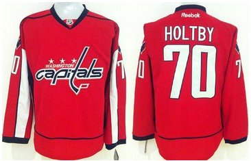 Washington Capitals #70 Braden Holtby Red Stitched NHL Jersey