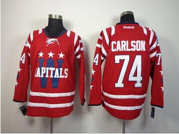 Washington Capitals #74 John Carlson 2015 Winter Classic Red Stitched NHL Jersey
