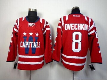Washington Capitals #8 Alex Ovechkin 2015 Winter Classic Red Stitched NHL Jersey