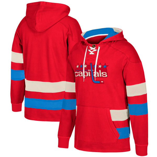 Washington Capitals Red Men's Customized All Stitched Hooded Sweatshirt Washington Capitals Red Men's Customized All Stitched Hooded Sweatshirt