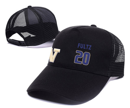 Washington Huskies 20 Markelle Fultz Black College Basketball Adjustable Mesh Hat Washington Huskies 20 Markelle Fultz Black College Basketball Adjustable Mesh Hat