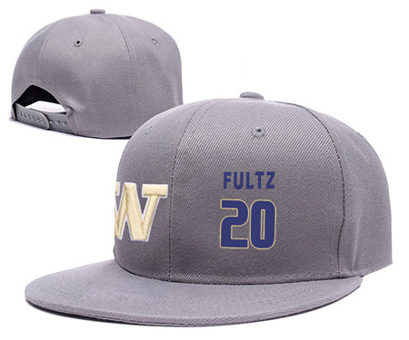 Washington Huskies 20 Markelle Fultz Gray College Basketball Adjustable Hat