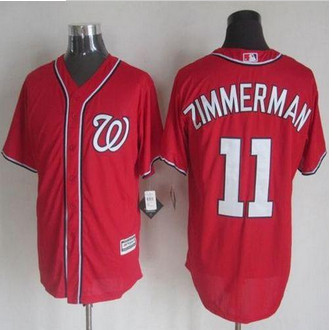 Washington Nationals #11 Ryan Zimmerman Red New Cool Base Stitched Baseball jersey