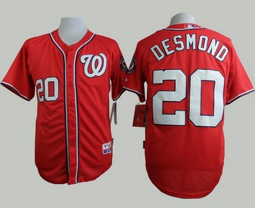 Washington Nationals #20 Ian Desmond Red Cool Base Stitched Baseball Jersey